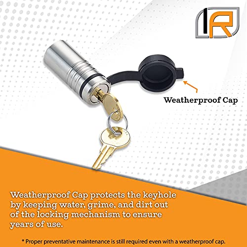 InfiniteRule Security 61775 4 Pack Mixed 2.5 Keyed Alike, Hitch Locks (Fits B&W Hitch 2