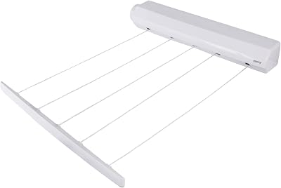 Minky 22m Retractable Washing Line 5 Lines Wall Mounted Indoor Clothes Line