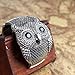 Merdia Vintage 50mm Width Wide Owl Woman Cuff Bracelets [Jewelry]