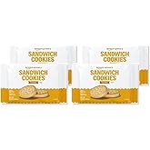 Amazon Grocery, Vanilla Sandwich Cookies, 14.3 Oz (Previously Happy Belly, Packaging May Vary) (Pack of 4)