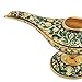 AVESON Classic Vintage Collectable Rare Legend Aladdin Magic Genie Costume Lamp Home Table Decoration & Gift, Golden Green