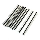 uxcell 1x40 Pins Male 2.54 mm Pitch Single Row Pin Header Strip 10 Pcs