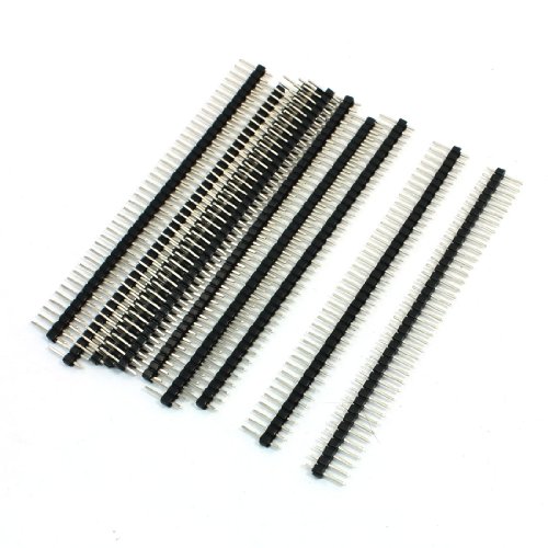 uxcell 1x40 Pins Male 2.54 mm Pitch Single Row Pin Header Strip 10 Pcs