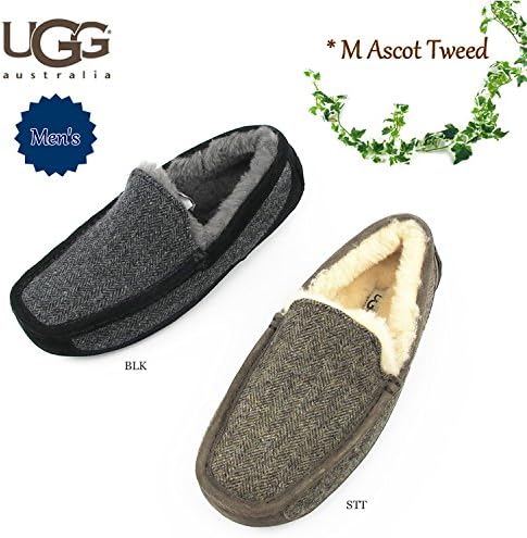 Amazon アグ オーストラリア Australia メンズ モカシン シューズ アスコット ツイード M Ascot Tweed Sk 10 Stt Upc対象 ローファー スリッポン