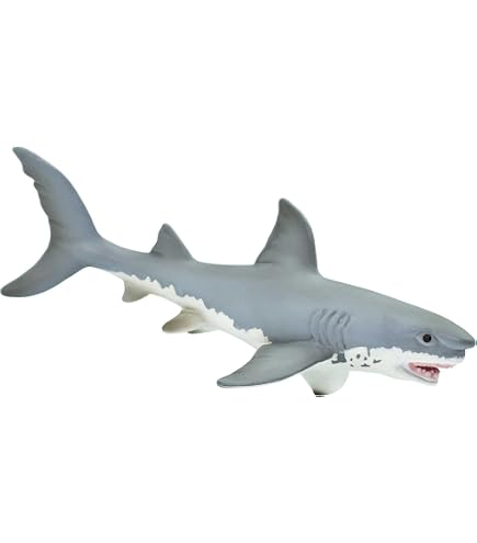 Safari Ltd. Sand Tiger Shark Figurine - Detailed 6.5\" Plastic Model Figure - Fun Educational Ocean Play Toy For Boys, Girls & Kids Ages 3