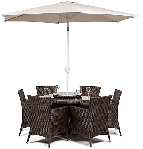 Colorado Rattan Garden Patio Conservatory Lounge Furniture Round