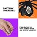 Prextex Animated Dropping Huge Black Hairy Spider/Tarantula with LED Eyes for Halloween Haunt Décor Best Halloween Decoration