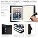 Cooper FOLDERTAB Padfolio Case Compatible with iPad 4, iPad 3, iPad 2 | Business Executive Organizer with Notepad | Vegan Leather, Left & Right Handed Binder, Notebook Refill, Pockets | Apple (Black)
