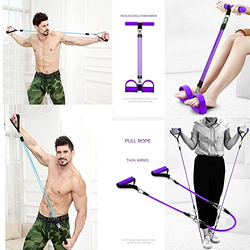 MSTEKI-3-in-1-Elastic-Sit-Up-Pull-Rope-Chest-Expander-Fitness-Beauty-Leg-Portable-Home-Gym-Device-with-Elastic-Bodybuilding-Equipment-for-Abdomen-Waist-Arm-Yoga-Stretching-Slimming-Training