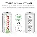 Tenergy Centura NiMH Rechargeable C Batteries, 4000mAh C Battery, Low Self Discharge C Cell Battery, Pre-Charged C Size Battery, 8 Pack
