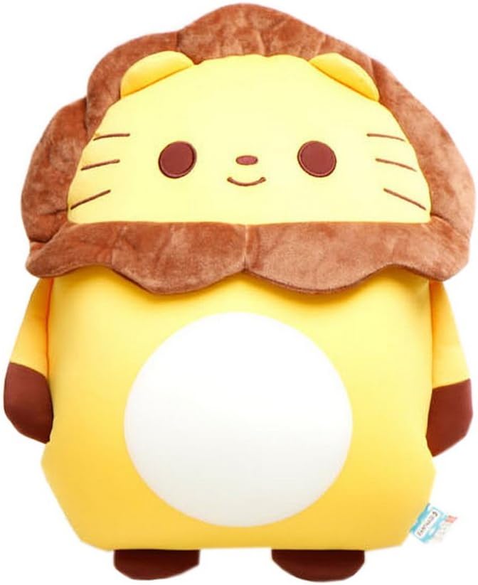 UE STORE Super Adorable Animal Allegiance Microbead Pillow Kids Cuddly Toy Lion