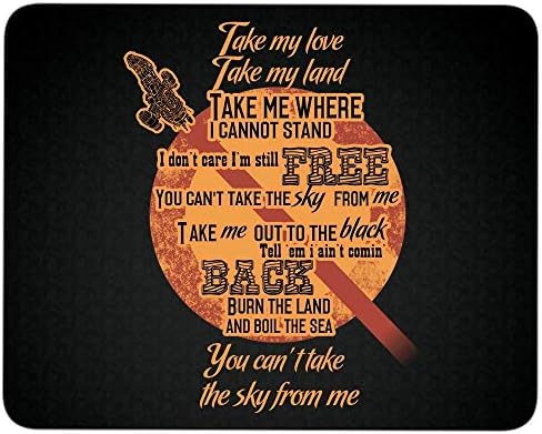 You Can't Take The Sky from Me Non-Slip Rubber Base Mousepad for Laptop, Computer & PC, Serenity Nathan Fillion Mouse Pad(Mouse Pad - Black)
