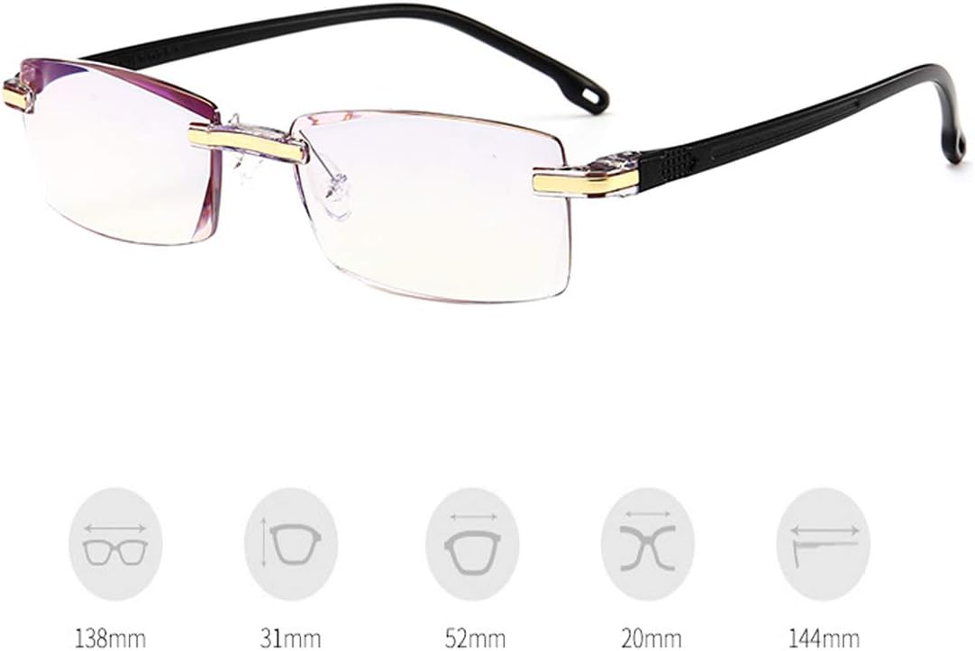rimless computer reading glasses