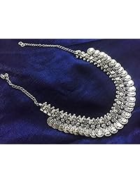 Sansar India - Collar de monedas indias para niñas y mujeres