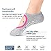 Non Slip Socks Cotton Yoga Socks Pilates Ballet Socks Dance for Women Men 2 Pack(Black & Grey)