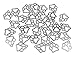 ALIMITOPIA 50pcs Dog Paw Print Pet Charm Alloy Doggy Puppy Cat Animal Footprint Pendant for DIY Necklace Bracelet Jewelry Making Findings(Antique Silver Tone)