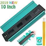 Plastic Contour Gauge Duplicator 10 Inch, Ruled Contour Duplication Gauge, Shape Duplicator,Circular Frame Profile Gauge Tool Winding Pipes,Ducts and Many Objects, Precisely Copy Irregular Shapes