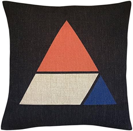 Safeeye Cotton Linen Geometric Decorative Throw Pillow Covers 18 x 18 Home Decor Cushion Case Covers (Style4)
