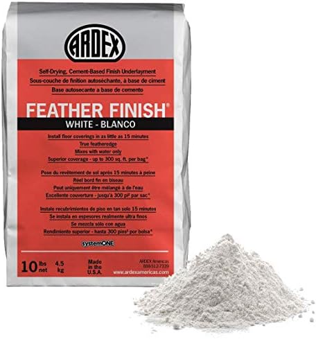 Ardex Feather Finish White/Blanco Self-Drying Cement Based Bag 10 Lbs (1, White)
