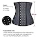 YIANNA Breathable Waist Trainer for Women Underbust Latex Sport Girdle Corsets Cincher Hourglass Body Shaper, (Black, M)