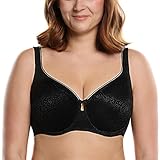 Ekouaer Women's Full Coverage Unlined Sheer Underwire Minimizer Bra 36B-42DD
