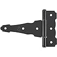 National Hardware N109-041 SPB841 Ornamental T Hinge in Black,4 Inch