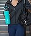 ZULU Studio Glass Water Bottle with Silicone Sleeve, Violet Ice, 26oz