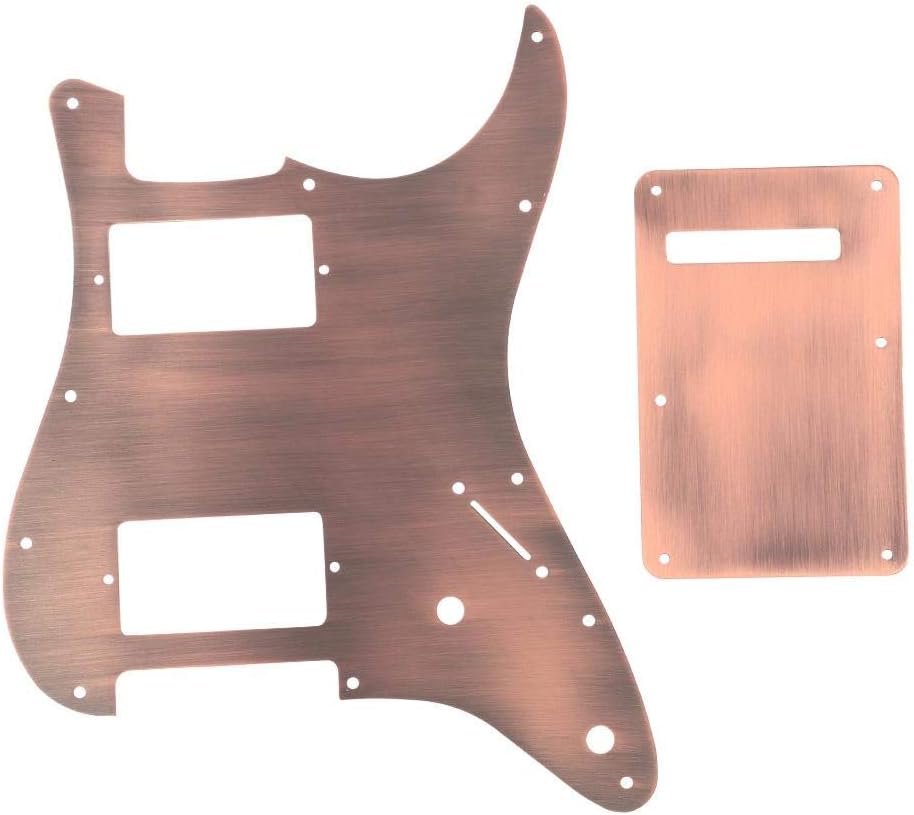 HH Pickguard, RiToEasysports Guitars Copper HH Pickguard & Back Plate Tremolo Cavity