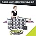 TheraPeace Physical Therapy Stretching Strap + EasyGuide: Elastic Stretch Band with 10 Loops - Yoga Workout Fitness Pilates Ballet Rope Stretcher for Foot Legs Hamstring Back