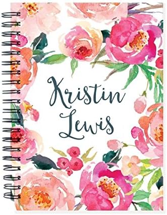 2017-2019 2 year personalized weekly planner or calendar, your name on cover, start any month, year