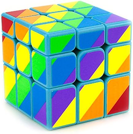 MUMU Store Yongjun Ranging Third Order Cube Rainbow Mirror Shaped Cube Blue