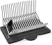 Vremi Dish Drying Rack - Collapsible Dish Rack and Drainboard Set - Foldable Space Saving Dish Drainer Rack Plastic with Tray for Kitchen Sink - Compact Modern Fold Away Dish Dryer Rack - Black Gray