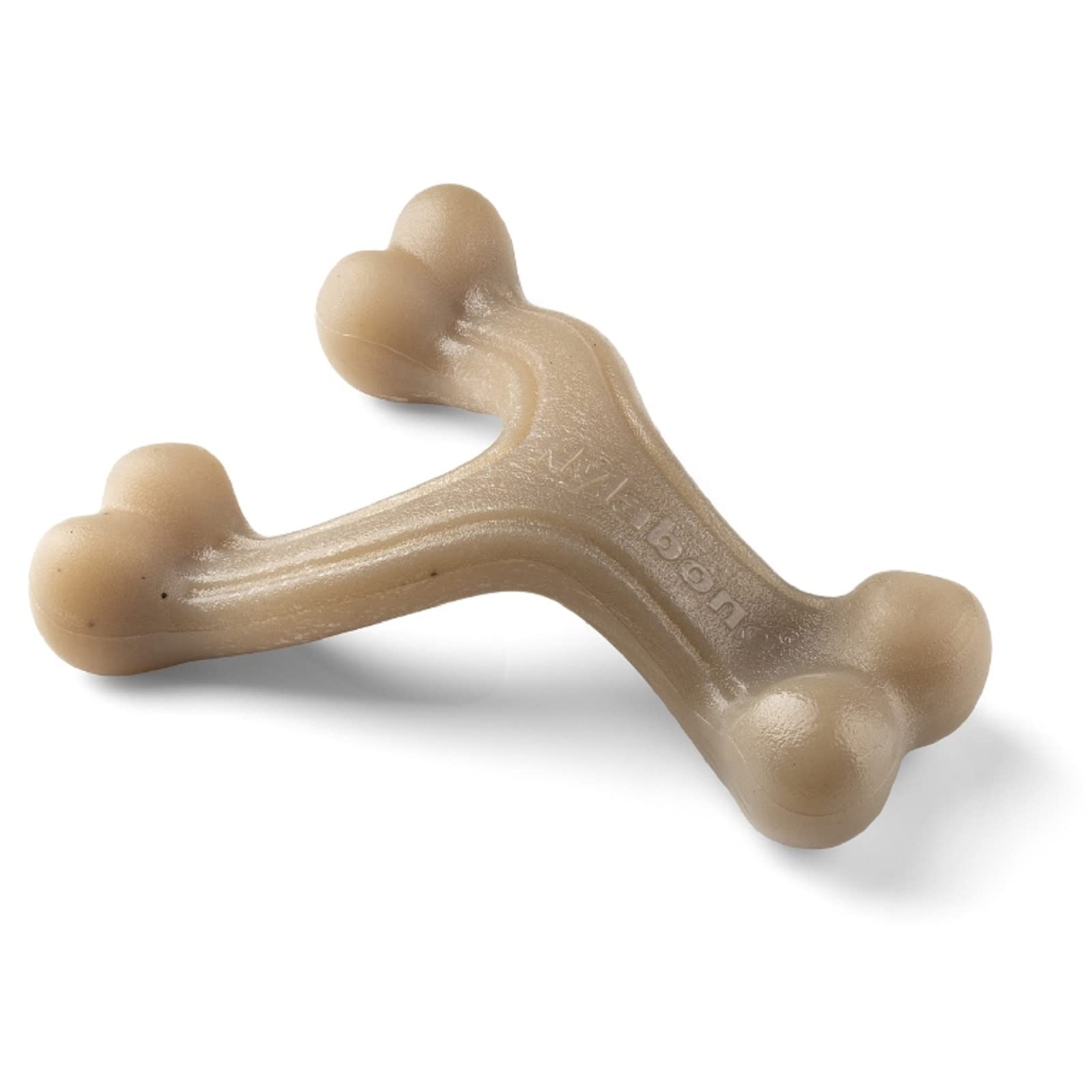 Nylabone Maximum Strength Tough Extreme Puppy Gourmet Wishbone Dog Chew Toy, Adult Teeth, Infused with Extra Peanut Butter Flavour Throughout, Small, for puppies 0-11kg