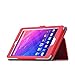 IVSO Acer Iconia ONE B1-770 Case, PU Leather Slim-Book Stand Cover Case-for Acer Iconia ONE B1-770 Tablet (Red)