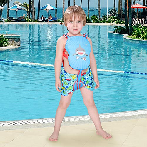 Megartico Kids' Swim Vest Swim Trainer Girls Buoyancy Swimwear Adjustable Safety Strap Boys Removable Swim Chest Float Aid Toddler