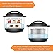 Secite Stackable Insert Pans Compatible with Instant Pot Accessories 6/8 qt, Stainless Steel Food Steamer for Pressure Cooker,Baking, Reheating-Two Interchangeable Lids Included