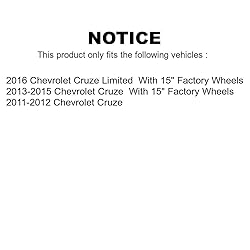 Front Wheel Bearing And Hub Assembly Pair For