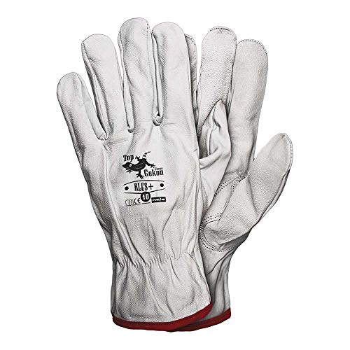 Reis RLCS+ Topgekon Lot de 12 gants de protection Blanc Taille 10