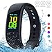 Yeartown Fitness Tracker, Activity Tracker OLED Color Screen Watch Smart Wristband with Heart Rate Test, IP67 Waterproof Sports Bracelet with Pedometer, Steps, Mileage Trails, Calorie Monitoring etc