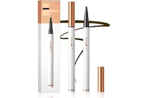 WEGODAL Eyebrow Microblading Pen, 2024 Upgrade Magic Eyebrow Pencil 3D Waterproof Microblading Eyebrow Pencil Contouring Pen, 4-Tip Eyebrow Pencil for Natural Eyeliner Makeup (Dark Brown)
