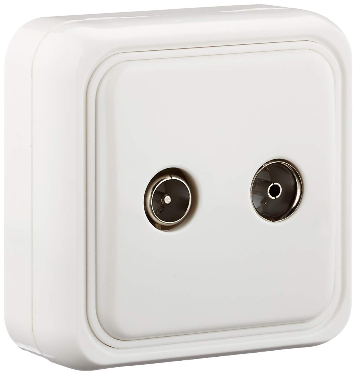 Fontini 18711052 TV Socket Surface, White