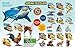 Madd Capp Lil' Giraffe 100 Piece Jigsaw Puzzle for Ages 5+ - 4002 - Unique Animal-Shaped Border, Poster Size When Completed, Oversized Puzzle Pieces for Easy Handling, Includes Educational Fun Facts