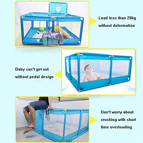 image for Olpchee Portable Folding Baby Playpen Playard Rectangle Toddlers Play 