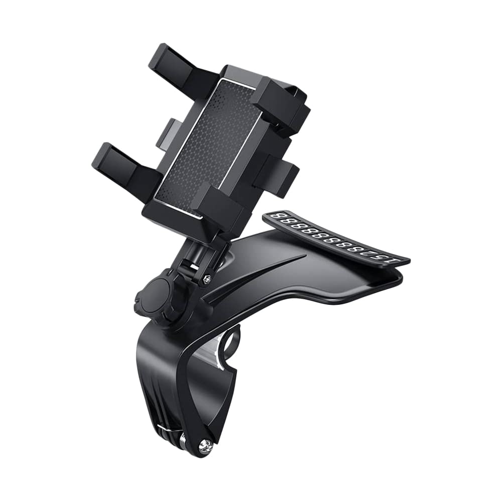 Baceyong Car Swivel Phone Holder Mount, 1200 Degrees Rotation HUD Dashboard Clip Mount Stand for Auto Universal Multifunctional AR Navigation Stand