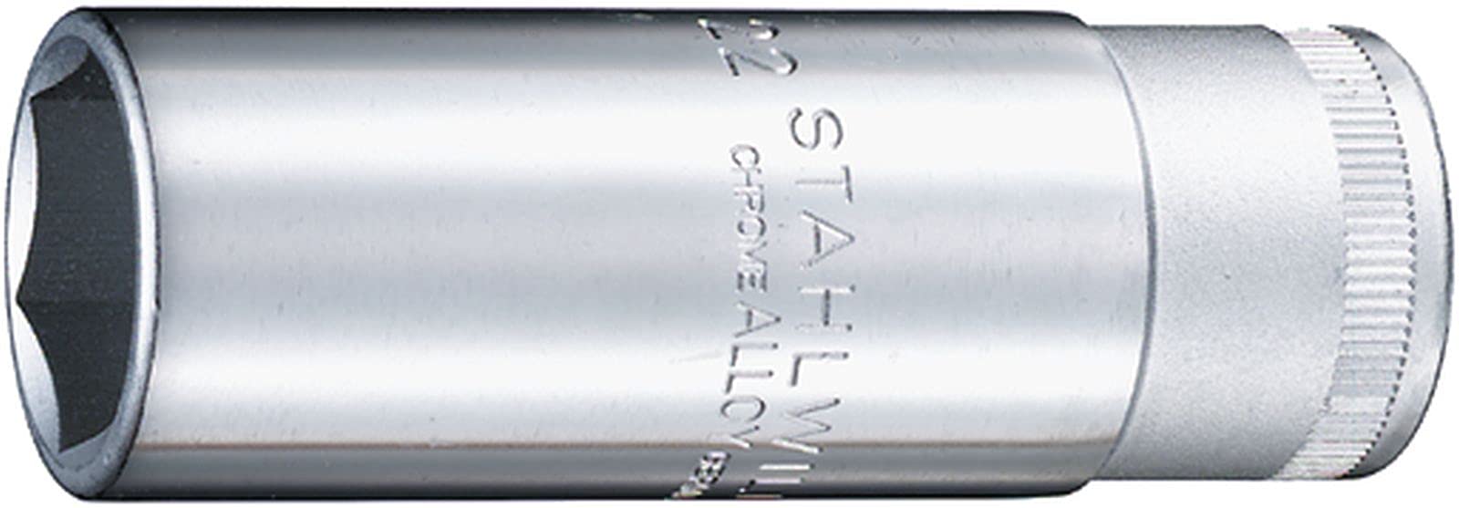 Stahlwille 03240022 51S High Performance Steel Socket, 1/2 inch Drive, 22 mm Size, 83 mm Length, Pack of 10