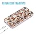 iPhone SE Case,iPhone 5s Case, iPhone 5 Case,ChiChiC [Orignal Series] Full Protective Case Slim Art Soft TPU Gel Rubber Cases Cover for iPhone 5 5S SE,cute animal doodle brown dogs and cats smile pet