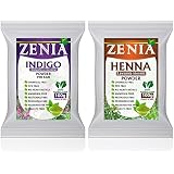 Attar Ayurveda Natürliche Haarfarbe – Henna & Indigo Pulver Kombo (200g + 200g) | Für Schwarze & Braune Haare | Chemiefrei & Pflanzlich