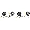 4 USA MADE DECK WHEEL+6 PIECE HARDWARE KITS FOR JOHN DEERE AM133602 AM116299 M111489