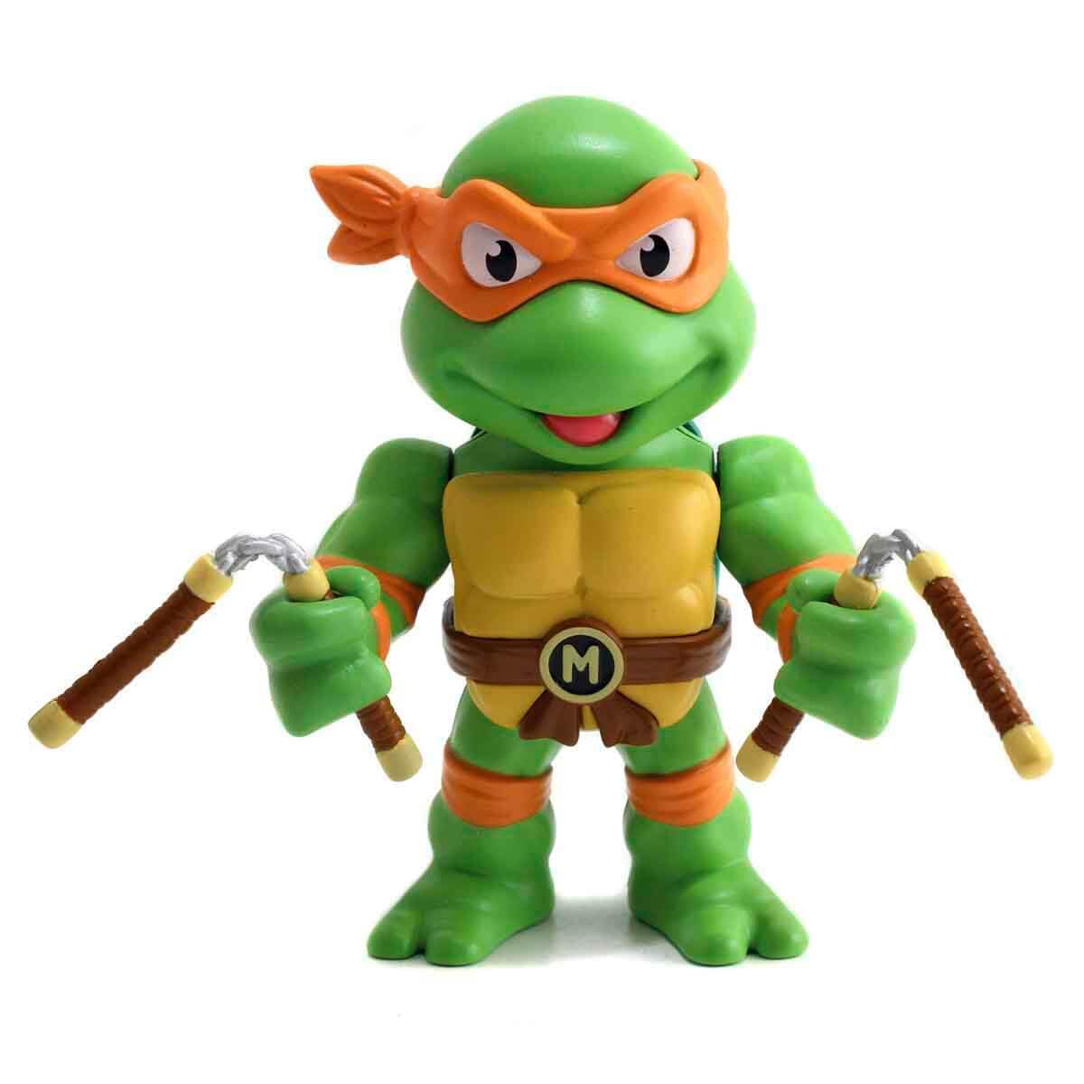 Jada TEENAGE MUTANT NINJA TURTLES 4" MICHELANGELO DIE-CAST COLLECTOR FIGURE Multi-coloured One Size