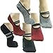 RANDY SUN Women's Grip socks for Barre/Yoga/Hanging Out/Looking Awesome 3 Pairs Birthday Socks